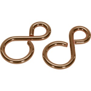 S-kavelj pobronan 38 mm x 20 mm x Ø 5 mm 2 kos