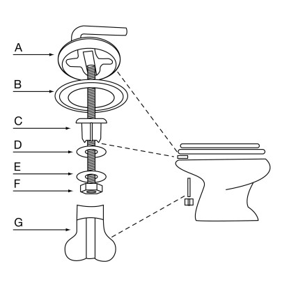 WC-deska Acre z motivom palme