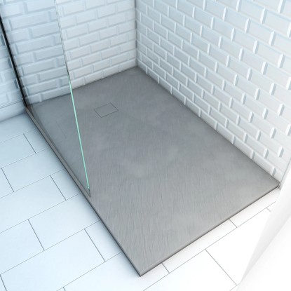 Aurlane Tuš kad Stone 140 x 90 Siva