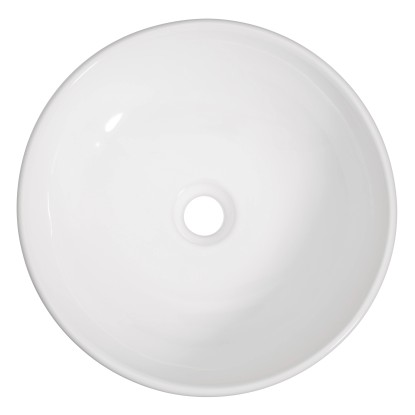 Pultni umivalnik Ø 42 cm okrogli beli