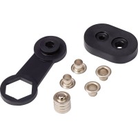 Obročki 4 mm x 7,5 mm sivi 100 kos