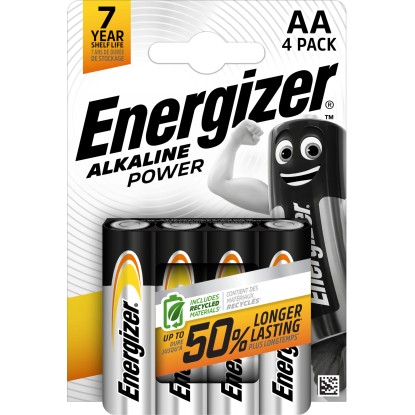 Energizer Alkalna baterija Power AA Mignon 4 kosi