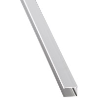 Aluminijast U-profil 1,6 cm Easy-Click eloksiran 200 cm