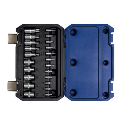 LUX-TOOLS Komplet nasadnih ključev Comfort 6,3 mm (1/4") in 12,7 mm (1/2") 22-de