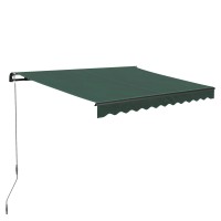Markiza s pregibnimi rokami Aventura 300 cm x 200 cm, temno zelena