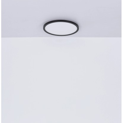 Globo LED-stropna svetilka Sapana Ø 42 cm Črna