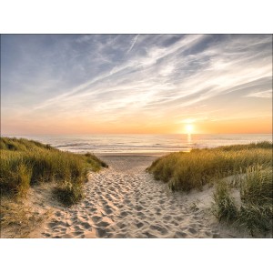 Slika na platnu Anonymus Weg zum Strand 77 cm x 57 cm