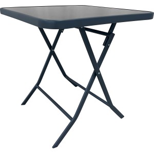 Zložljiva miza Toconao kvadratna antracit 70 cm x 70 cm