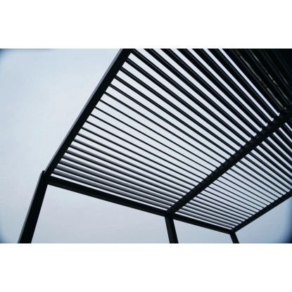 Floraworld Pergola z lamelno streho antracitna