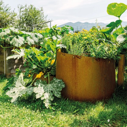 Bellissa Zeliščna spirala Corten 80 cm × 140 cm × 130 cm