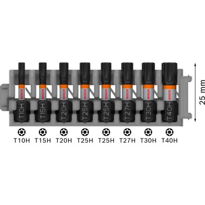 Bosch Set nastavkov Torx Security Pro Impact 8-delni