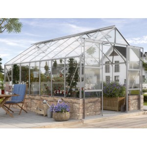 Rastlinjak Cassandra 11500 ESG 3 mm neobdelan alum. s podzidkom Siola peščenjak