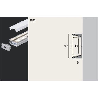 Paulmann Base profil 2 m z difuzorjem