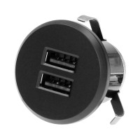 Orno Polnilnik USB z napajalnikom 2 x USB 3,4 A črn