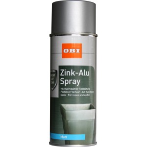 OBI Cink alu sprej srebrno siv mat 400 ml