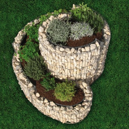 Bellissa Spirala za zelišča Gabione Mala 60 cm x 110 cm x 90 cm