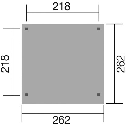 Weka Vrtna uta Rimini Vel. 1 enokapnica 262 cm x 262 cm