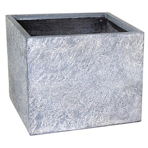 M Collections Korito za rože Arizona Cubi 38 cm x 44 cm siva