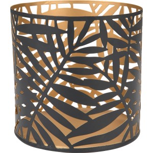 Stojalo za čajne svečke Dark Wonder 12 cm x Ø 10 cm Črno-zlato