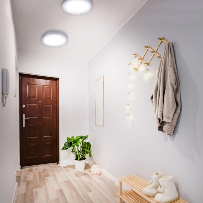 Briloner LED stropna in stenska svetilka Fire mat kromirana