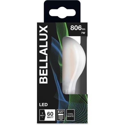 BellaLUX LED-sijalka v obliki klasične žarnice E27/7 W (806 lm) hladno bela