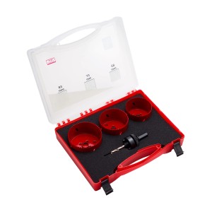 LUX-TOOLS Komplet kronskih žag 4-delni