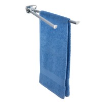 Wenko Držalo za brisače Basic legirano jeklo sijajno 2 kraka nerjavno 42 cm