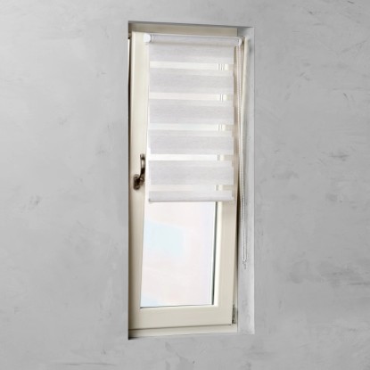 Cocoon Easy Fix dvojna dnevna rolo zavesa lan 45 cm x 150 cm
