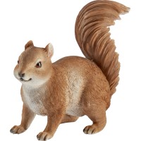 Dekorativna figura veverica 10,5 cm x 20,5 cm x 20 cm temno rjava
