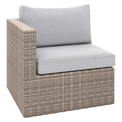 Balkonska garnitura Olea Compact 5-delna poliratan svetlo siva