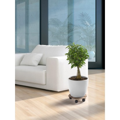 Premičen podstavek za rastline, gladek, okrogel, Ø 30 cm