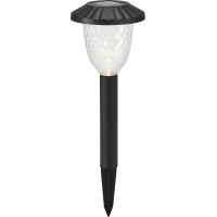 Solarna LED-svetilka 12,5 cm x 12,5 cm x 39 cm črna