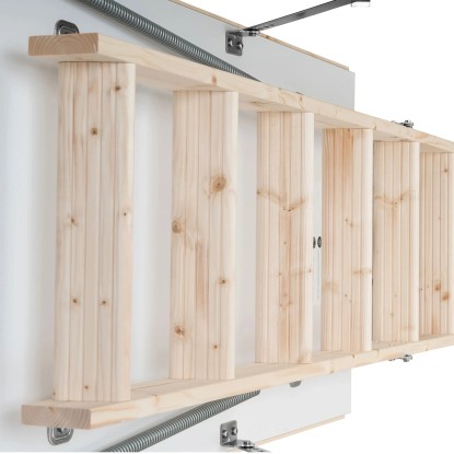 Dolle Podstrešne stopnice Kompakt 3-delne s pokrovčki na nogah 120 x 60 cm FSC®