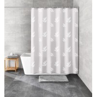 Kleine Wolke Zavesa za prhanje Canton 180 cm x 200 cm snežno bela