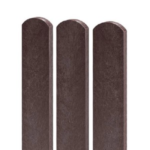 Cortinaplast PVC Ograjna letev polkrožna 78 mm x 21 mm x 1000 mm rjava