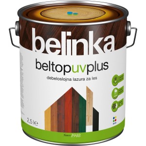 Belinka Debeloslojna lazura za les Beltop UV Plus oreh 2,5 l