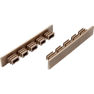 Zaključni pokrovčki za terasne deske iz WPC dvobarvni 6 kosov