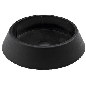 Hettich Talni pokrovček za nogo za mizo, Ø 60 mm, črn