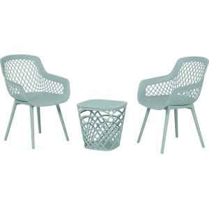 Komplet balkonskega pohištva Ubata zelen 3-delni
