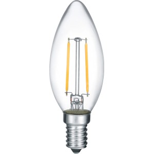 LED-žarnica z nitko Oblika sveče E14/2 W (250 lm), topla bela 2 v kompletu