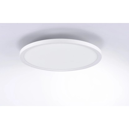 Just Light. LED-panel ultra raven Ø 40 cm bela
