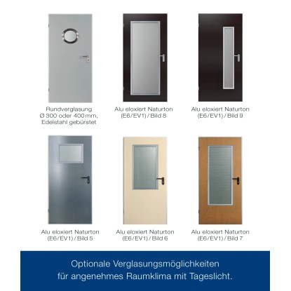 Hörmann Notranja kovinska vrata ZK bela desna 875 mm x 1875 mm