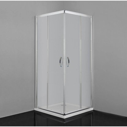 Sanotechnik Kotna tuš kabina Serije M 90 cm x 90 cm x 190 cm krom