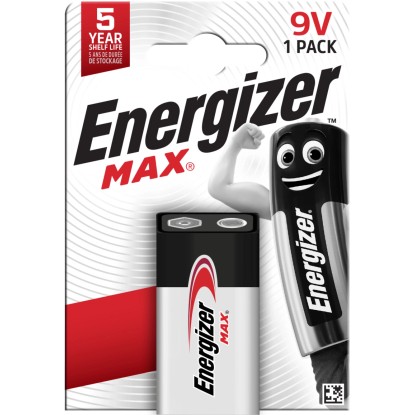 Energizer Max Alkalna baterija E-Block 9 V Pakiranje po 1 kos