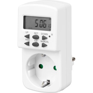 OBI Digitalna tedenska časovna stikalna ura z 98 nastavitvami bela