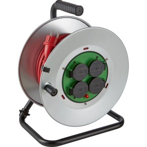 Kabelski boben 4 vtičnice 25 m H05RR-F3G1.5 zunanji