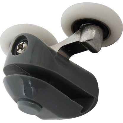 Dvojno kolesce za kabine za prhanje 4 v kompletu Debelina stekla 4–5 mm