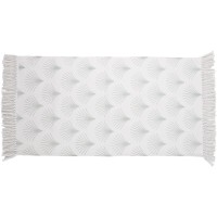 OBI Preproga iz bombaža Vzorčasta Bela-mint 60 x 120 cm