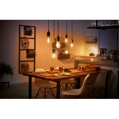 Philips Hue LED-sijalka z nitko ST19 Bela E27 Enojno pakiranje 9 W Bluetooth