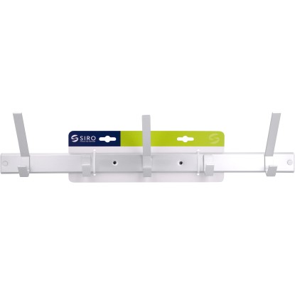 Siro Letvica s kljukicami 1674 Kovinska Aluminij mat Dolžina 550 mm 5 kavljev